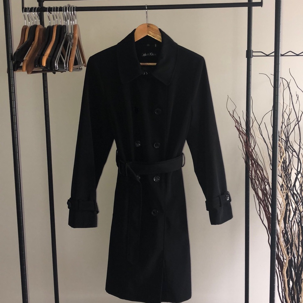 Calvin Klein Button Up Trench Coat